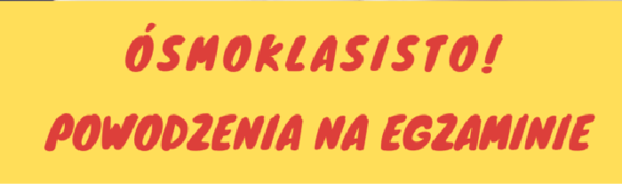 Mamy również wsparcie Rady Rodziców, która przygotowała dla zdających okolicznościowe przypinki.